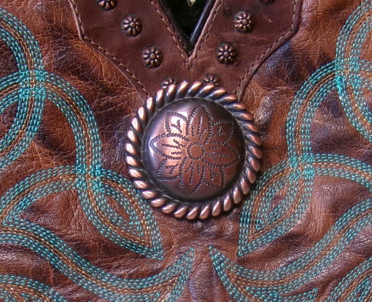 Double Cowboy Boot Purse with Fringe DB350